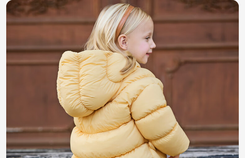 DAVE & BELLA Girls Waterproof Down Jacket Children's New Year Winter Coat Baby Year Outfit Mall Version 5