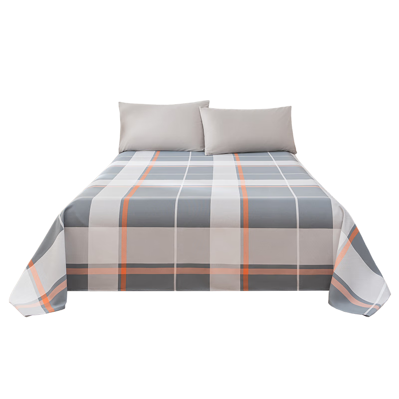JD Jingzao Coarse Cloth Bed Sheet Single Piece Class A Skin-Friendly Breathable Comfortable Durable 150x210cm Mist
