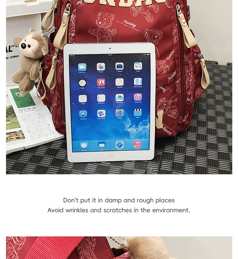 JINSHIWQ Backpack for Middle and High School Students, College Students, Boys and Girls, Large Capacity, Grades 3-6, Ergonomic Spine Protection Shoulder Bag 16