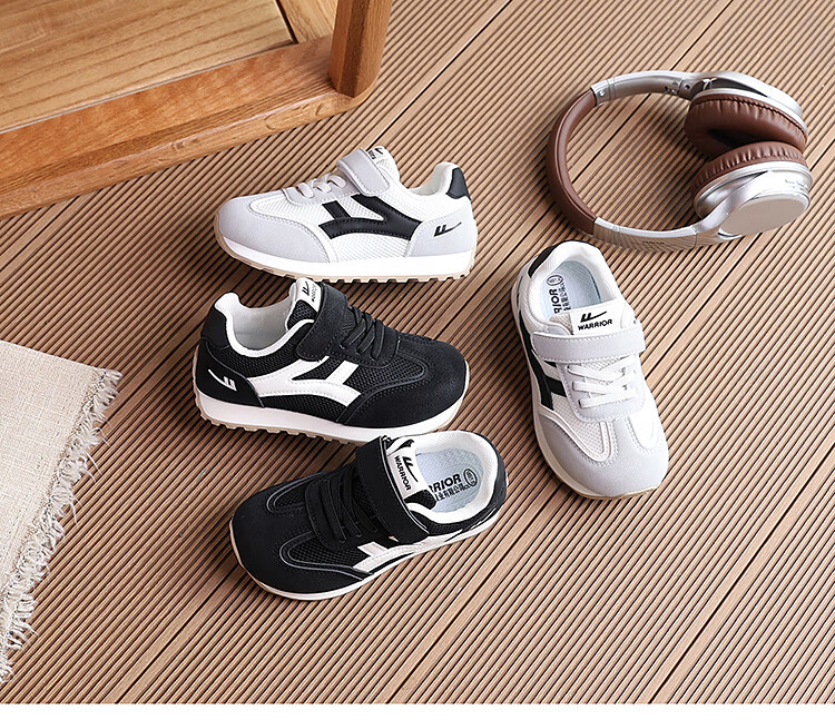 Warrior Children's Running Shoes, Classic Training Shoes for Boys And Girls, Durable Casual Shoes, WZ(CL)-1647, Beige Gray, Size 29 1