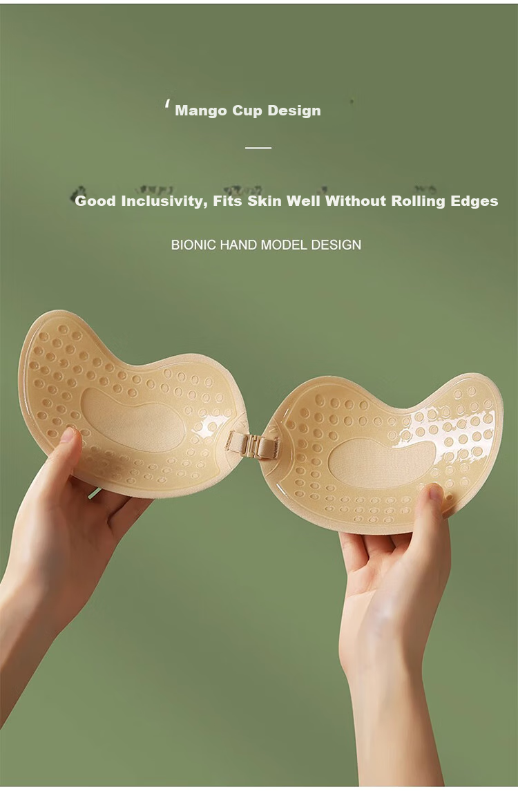 MiiOW Invisible Bra for Women, Push-Up And Lift, Breast Pads for Wedding Dresses, Breathable Seamless Formal Wear, Nipple Covers, Waterproof And Anti-Exposure 6
