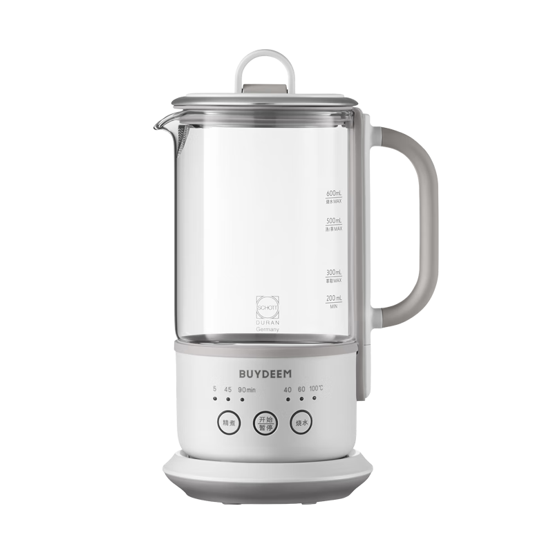 Buydeem Health Pot, Multi-Functional Tea Maker, Mini Health Cup, Portable Office Detachable Tea Brewing Device K36 Xiaoge Yellow (Excluding Infusion Basket)