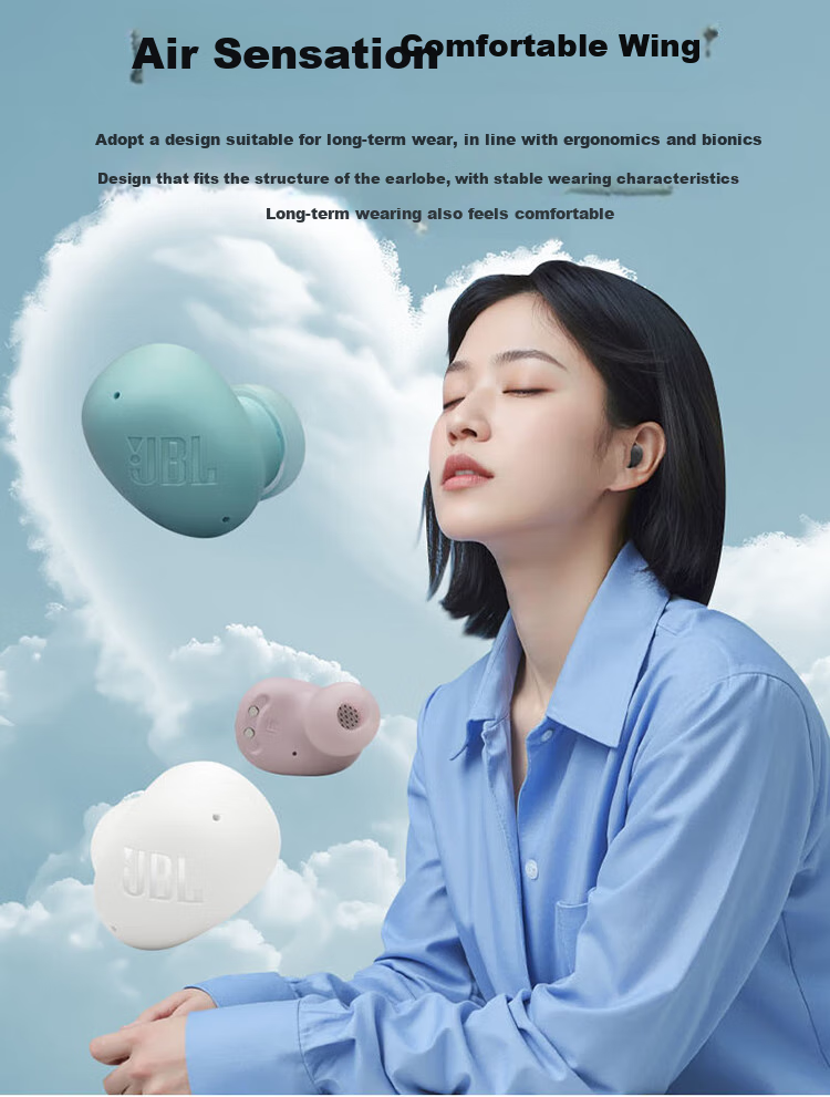 JBL WAVE BUDS 2 True Wireless Bluetooth Earphones, Active Noise Cancellation In-Ear Headphones for Calls And Music, Compatible with Apple, Huawei, Xiaomi Phones, White 8