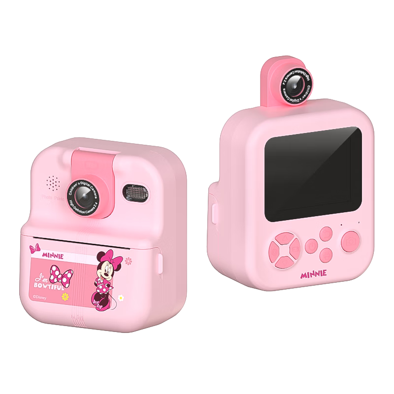 Disney Children's Instant Camera, Can Take Photos And Print Mistakes, Direct Photo Output Toy, Birthday Gift, HD02 Minnie