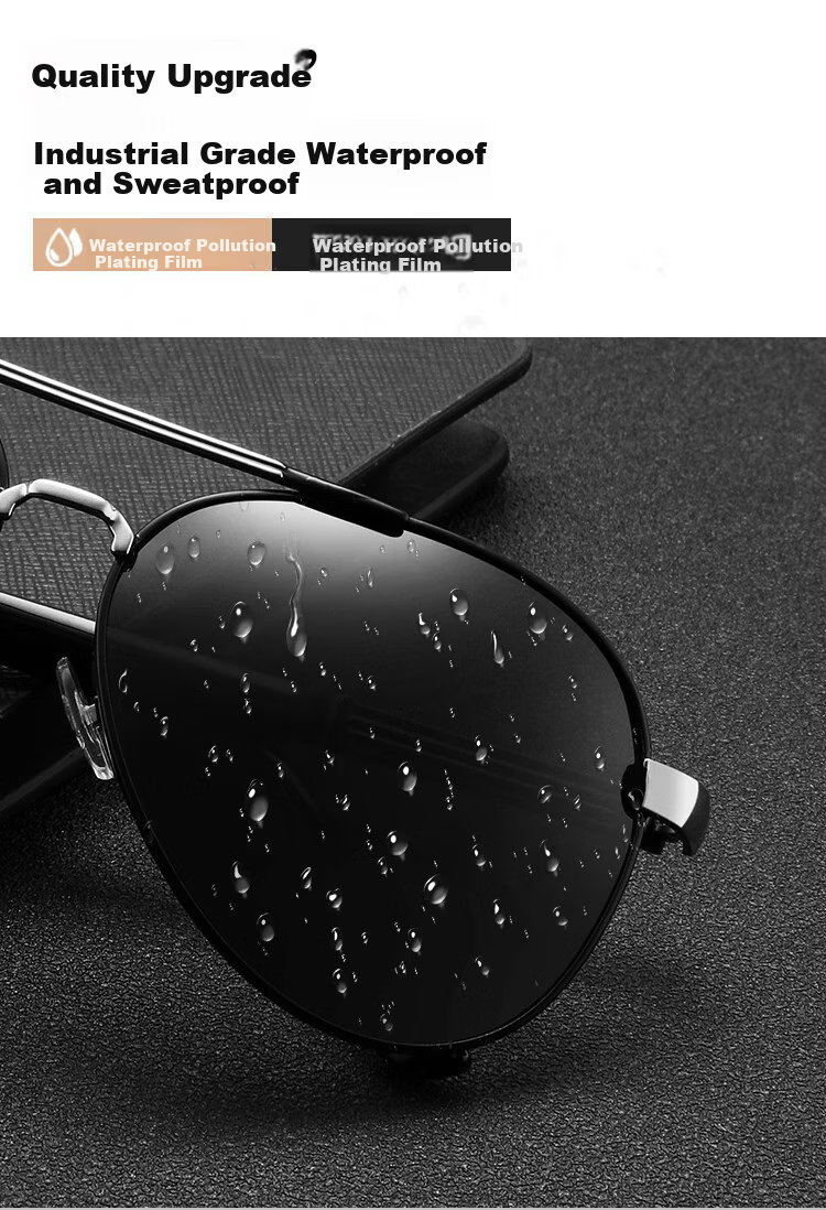 GOGOSOON New Pilot Sunglasses for Men, Driving-Specific Glasses, Photochromic Polarized Driving Sunglasses, Light-Sensitive Day And Night Fishing Sunglasses 8