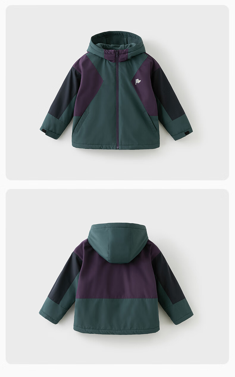 David Bella Kids Fleece-Lined Autumn Winter Waterproof Windproof Long Sleeve Outdoor Jacket for Boys and Girls 5