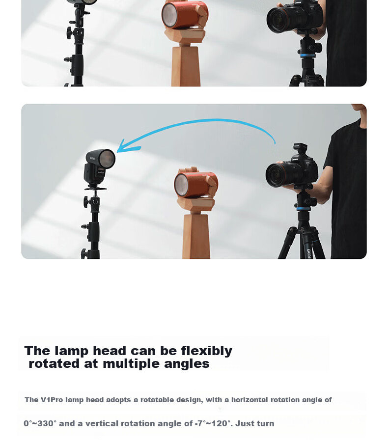 Godox V1Pro Hot Shoe Flash, High-Speed Sync, TTL Auto Metering, Lithium Battery, Hot Shoe Mount, Pocket Light, Portable for Outdoor Shooting And Wedding Photography [Official Standard Configuration] Sony Versio 9