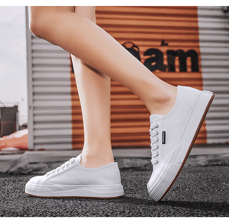 Warrior Official Women's Shoes, 2025 Summer Simple Canvas Shoes, Versatile Sneakers for Female Students, Sports Casual Shoes, Olive Green, Size 40 11