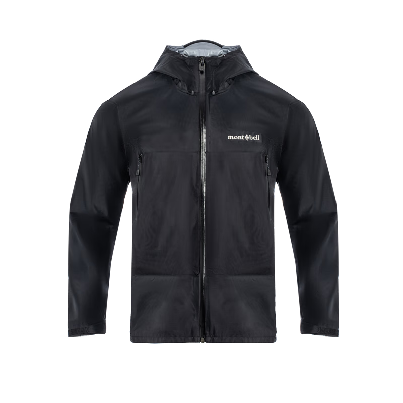 Mont·bell Men's New 2025 Waterproof Windproof Breathable Hard Shell Jacket 1128729 Black M