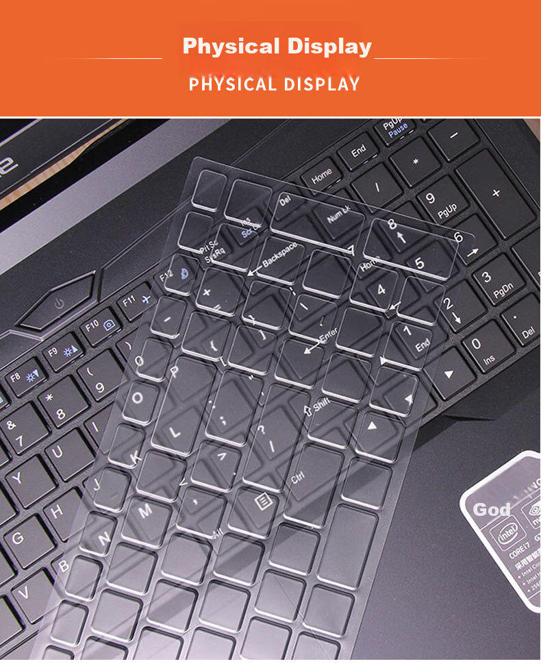 ECOLA Shenzhou X7 911Air Star Wars Third Generation Advanced Edition, 15.6-Inch TPU Keyboard Cover, High-Transparency Protective Keyboard Film EZ012 7