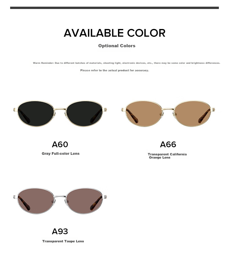 QINA Retro Hong Kong Style Sunglasses for Women, Elegant Sunglasses QN7031A60 9