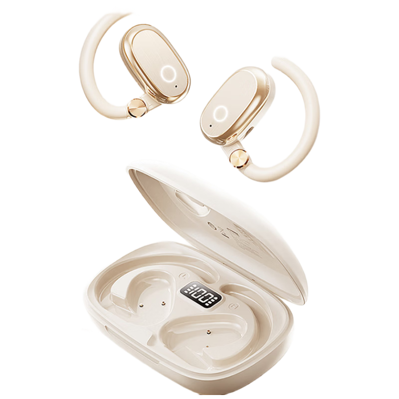 Lenovo [Authentic Lenovo Product Sold by JD] Bluetooth Headphones, Over-Ear Style, Not In-Ear Bone Conduction Concept, Open-Style High-Quality Sound, Ultra-Long Battery Life, Sports Running EA366 Moon Rock White