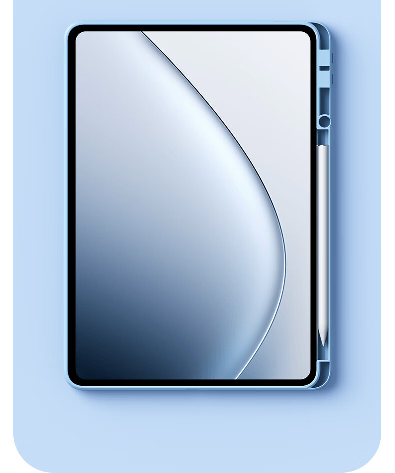 Zhisi Hui Compatible Xiaomi Pad 7 Ultra 14-inch Rotatable Transparent Silicone Case with Pen Slot, Full Coverage Shockproof Slim Gray Cover 5