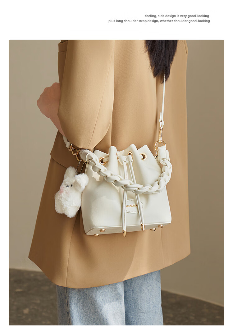 Aokang Women's Handbag, Trendy And Stylish Bucket Bag, Light Luxury Crossbody Shoulder Bag, Birthday And 520 Gift for Girlfriend 13