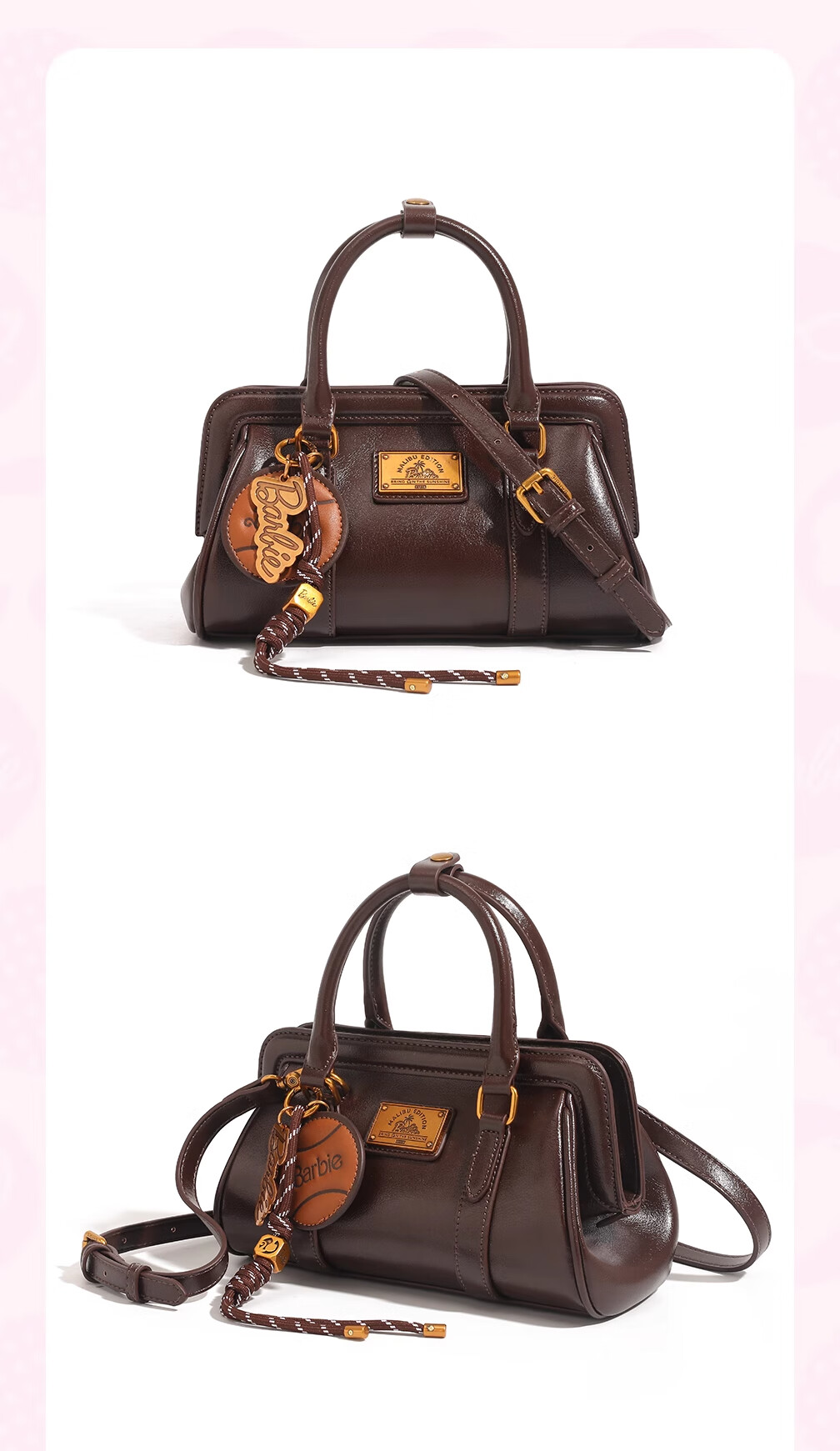 Barbie Handbag for Women, 2026 New Vintage Bowling Light Luxury Crossbody And Tote Bag, Birthday Gift for Best Friends, Valentine's Day Present 7