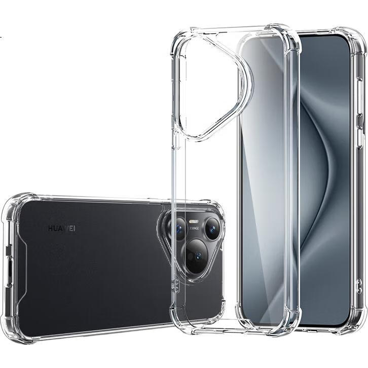 Чехол ESCASE для Huawei Pura70, защита от падений, мягкая оболочка с воздушной подушкой, двойной материал TPU + PC, высокая прозрачность