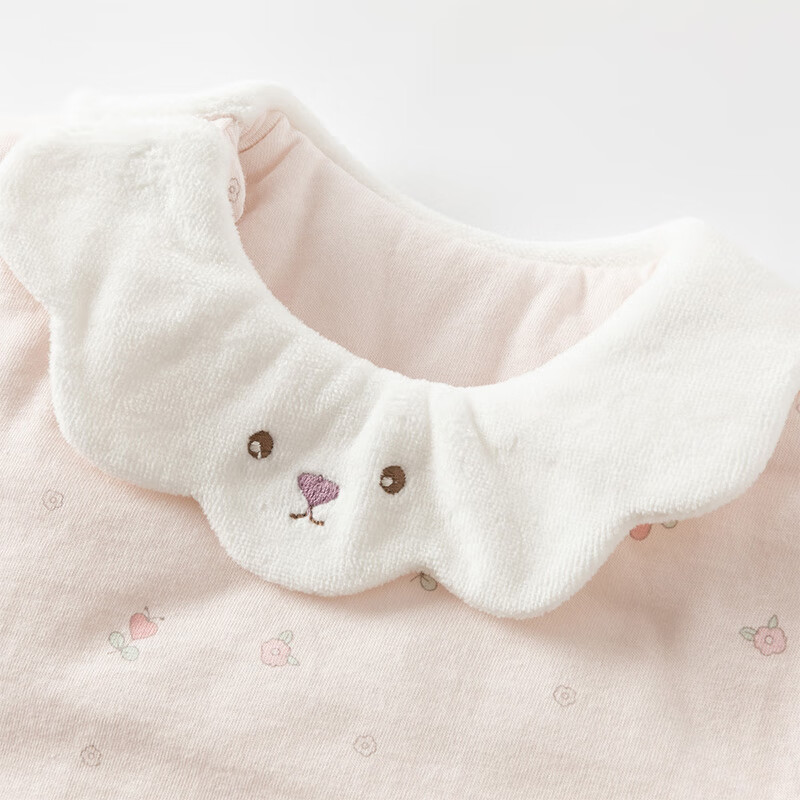 DAVE & BELLA Newborn Clothes, Warm Winter Outfit, New Year's Greeting, Baby Girl Padded Onesie, Infant Romper
