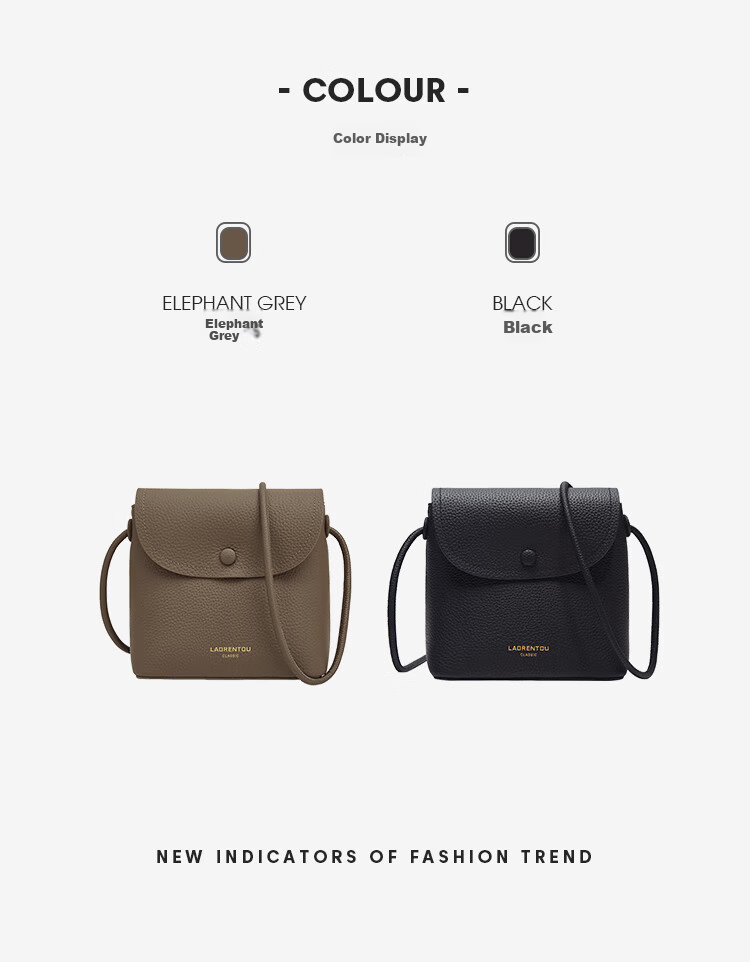 Laorentou Top-Grain Leather Women's Handbag, Large Capacity Shoulder Bag, Crossbody Bag, Phone Pouch, Valentine's Day Gift for 520 2