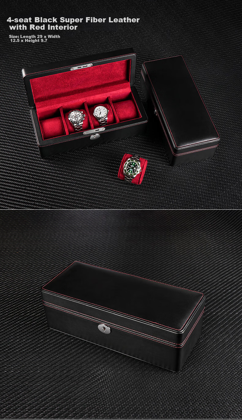 DrikLux Watch Box, Mechanical Wristwatch Case, Storage Box for Watches, Home Organizer Box, Gift for Elders, Husband, Birthday And New Year Present 9