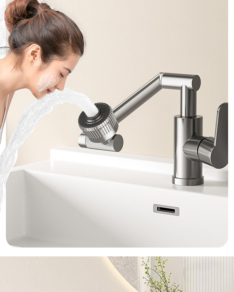 Denwalk [Germany] Household Faucet Cold and Hot Water Basin Sink Washbasin Single Cold Bathroom Basin 6