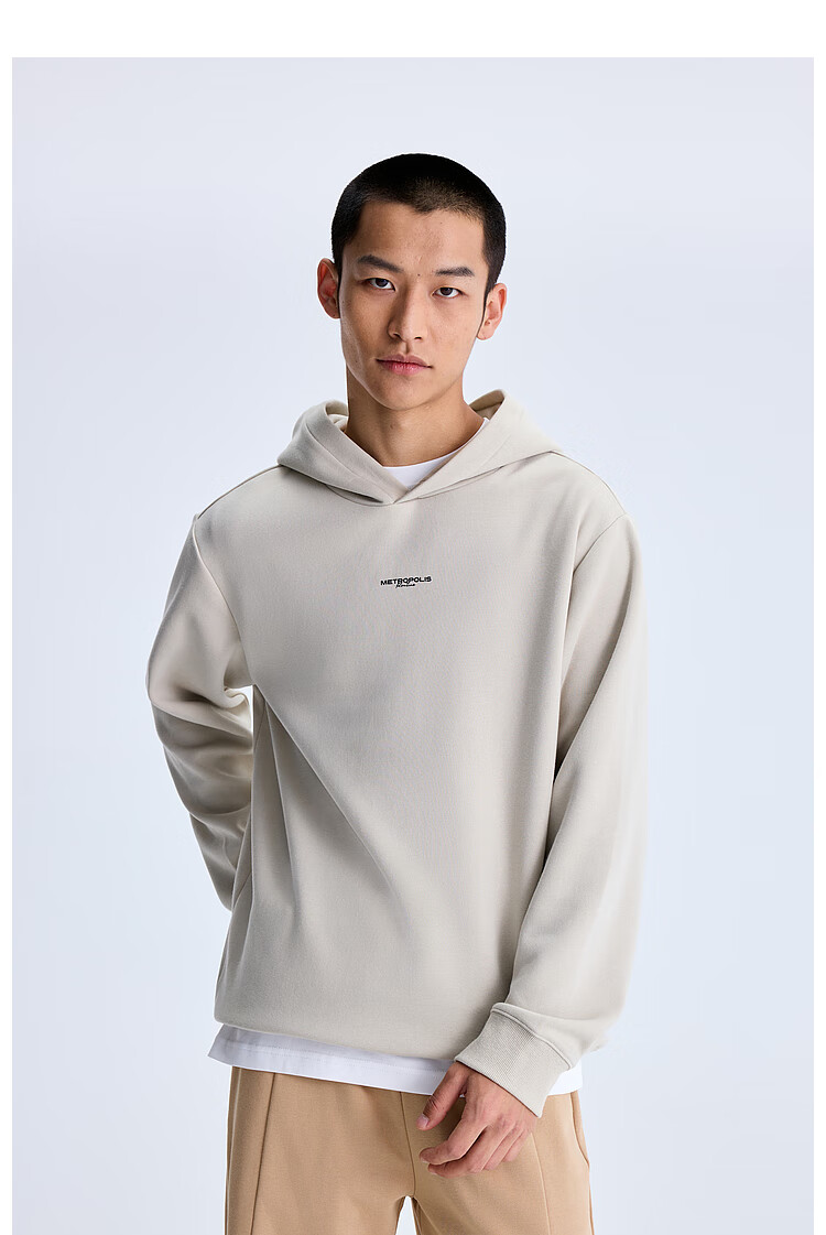 Meters Bonwe Hooded Sweatshirt, Unisex Style for Spring, New Trendy Cool Versatile Casual Couple Outfit Top 3