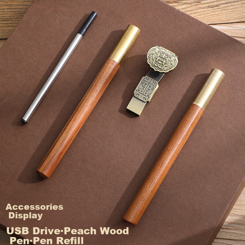 Faramon A5 Notebook Business Gift Box Set Thickened Work Meeting Office Journal USB Gift Set Corporate Customization A5 Brown - U-Shaped Buckle (Pen + Refill Gift Box Set)