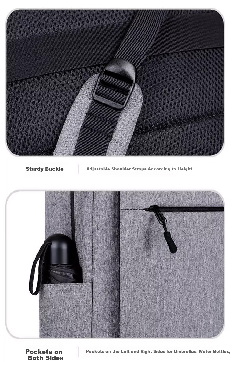 Lenovo Laiku Expandable Laptop Backpack Travel Double Shoulder Bag for 17.5-inch Laptop Large Capacity Waterproof Backpack Luggage Strap P002 6