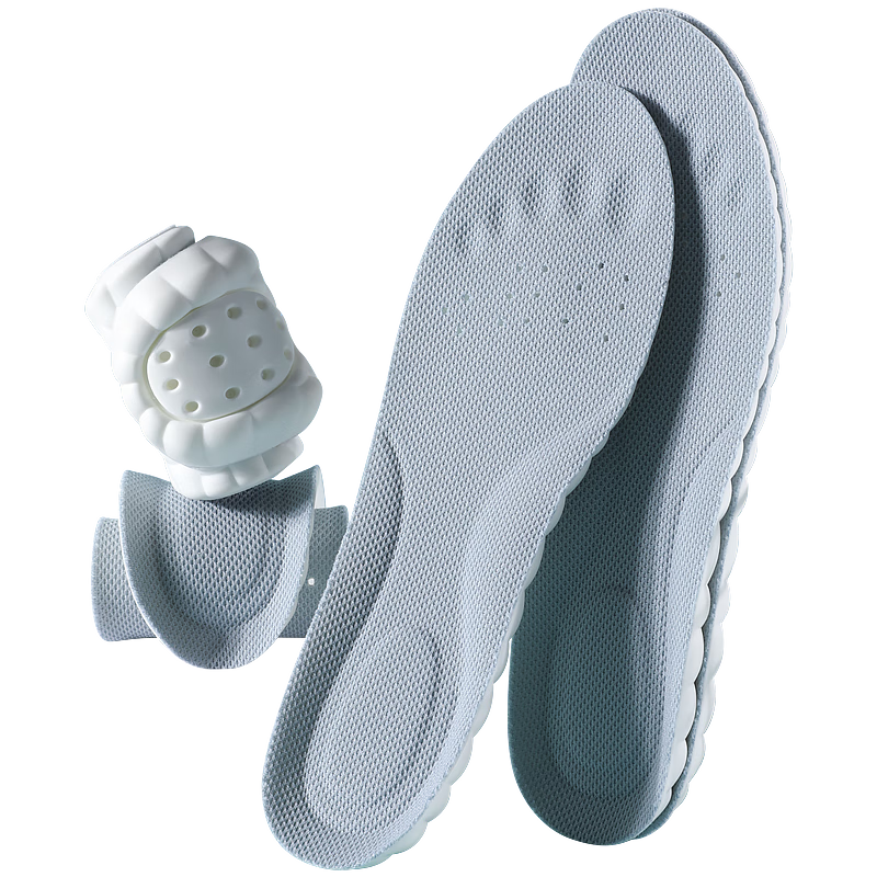 JVBV Men's Arch Support Sports Insoles Soft Cushion Thickened Shock Absorption Antibacterial Deodorant for Women Size 41-42