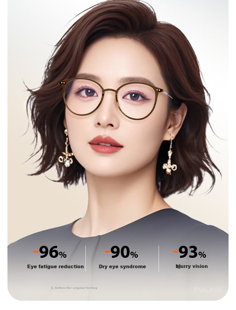 Pulais Reading Glasses for Women, Fashionable High-Definition Anti-Blue Light, Imported from Japan, Cold Tea Color to Brighten Complexion And Reduce Ageing, Genuine Presbyopic Glasses 19