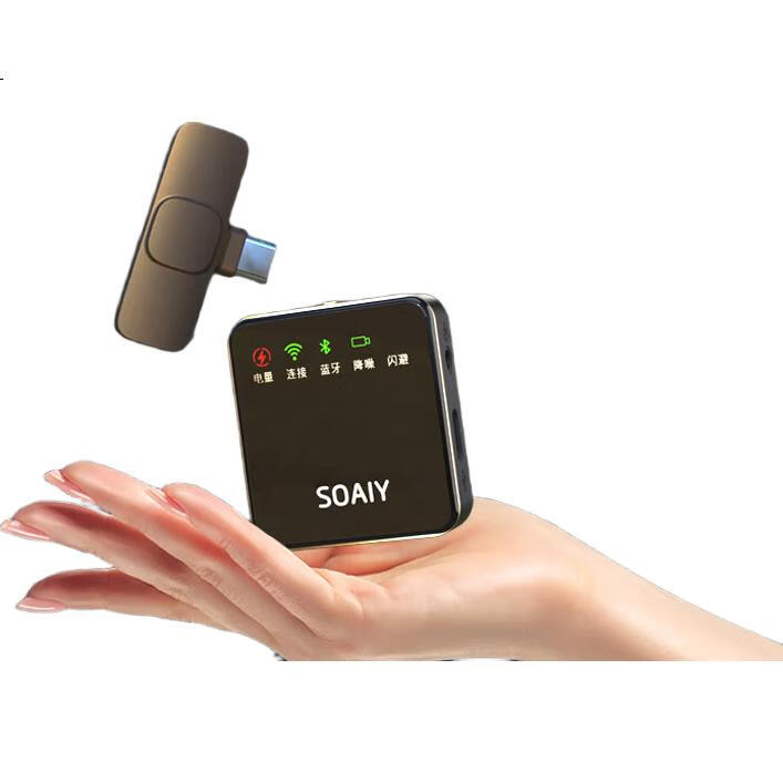 Беспроводной петличный микрофон Soaiy MK52 для Android, профессиональный шумоподавляющий, портативный, для прямой трансляции, записи, TikTok