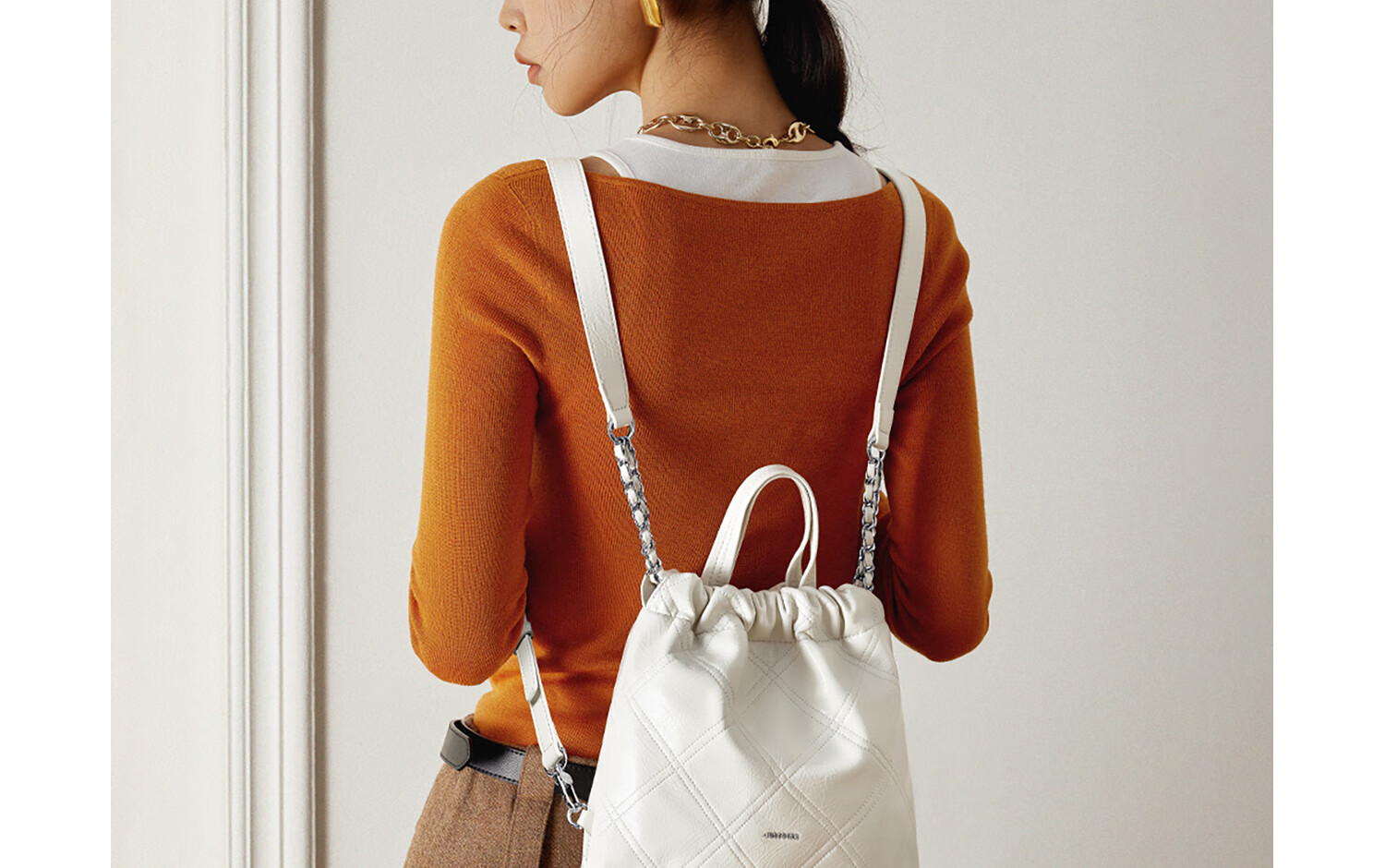 JUST STAR Zhao Zhaoyi's Same Style Backpack for Women, 2026 New Light Luxury Lightweight Travel Backpack, School Bag, Birthday Gift 15