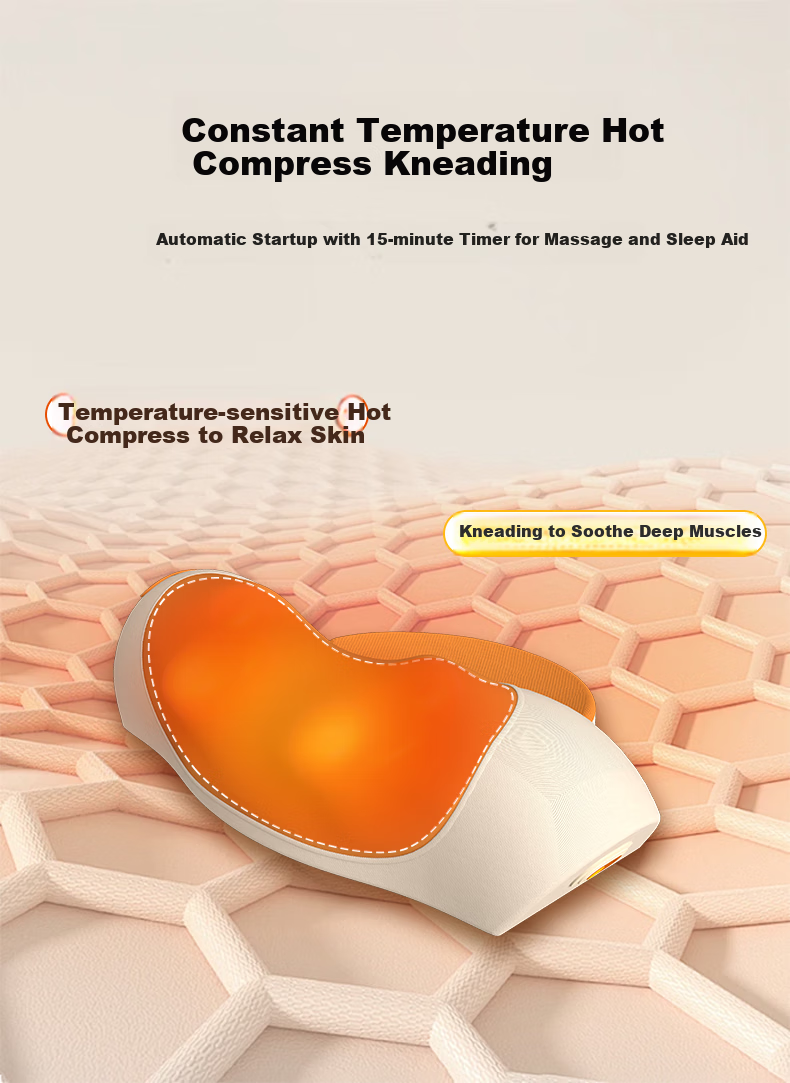 HEZHENG Cervical Massage Pillow, Shoulder And Neck Massager, Head And Neck Two-In Support Stretching Heat Therapy Pillow, Multi-Functional Massage Cushion for Waist Back Legs, Holiday Gift, Birthday Present for Girlfriend 7