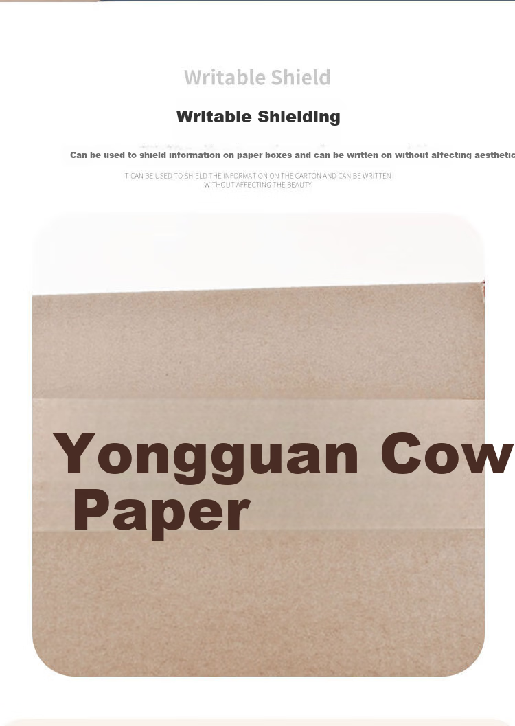 Yongguan Kraft Paper Tape, Brown Paper Tape for Packaging, Opaque And Easy to Tear, 50mm*30m*5 Rolls 7
