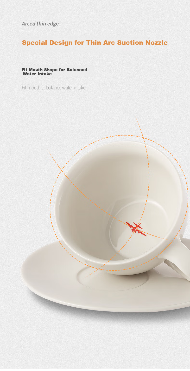 MHW-3BOMBER Bomber [Gift] Ceramic Coffee Mug, Latte Art Cup, Cup And Saucer Set, Instagram-Friendly, Retro High-End Feel, Niche 10