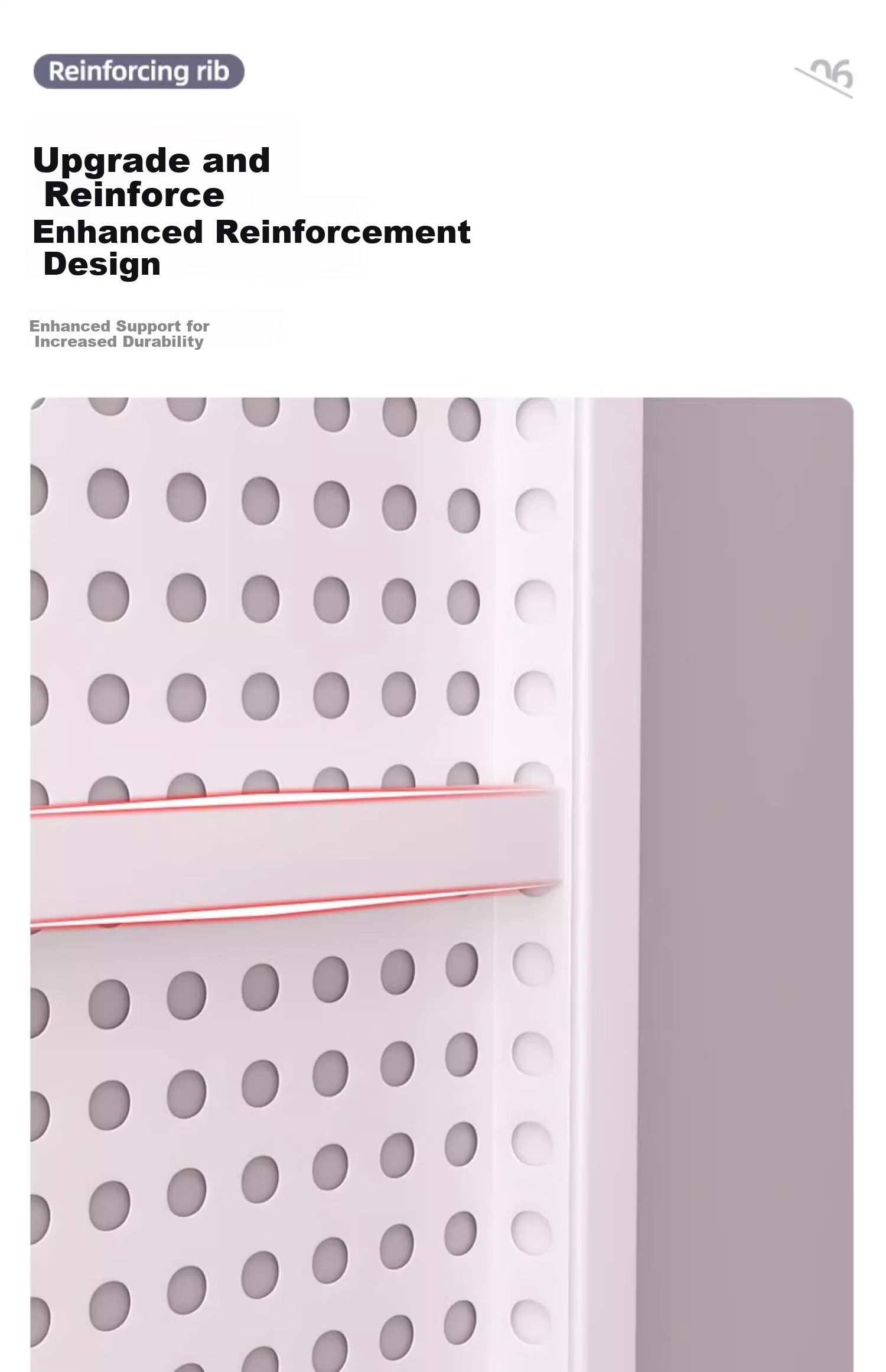 XIAOJIANGCAI Pegboard Wall Storage Rack, No Drilling Required, Dorm Living Room Wall Hardware Tool Display Storage Shelf, 40*60 White 11