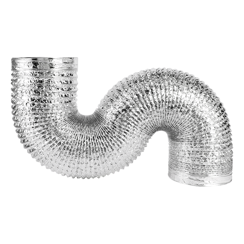PURPAVWINNER 80mm Double-Layer Aluminum Foil Exhaust Duct Flexible Ventilation Hose 2m for Range Hood Bathroom Heater Fan