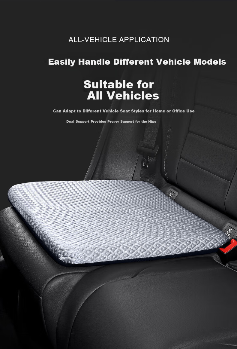 GREAT LIFE Car Seat Cushion, All-Season Universal Seat Pad, Driver's Memory Foam, Four-Season Ventilated And Breathable, Office Butt Cushion, Chair Pad 10