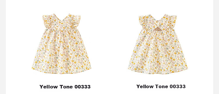 Minibala Girls' Cotton Dress, Baby Clothes, Princess Dress, New Style Skirt 18