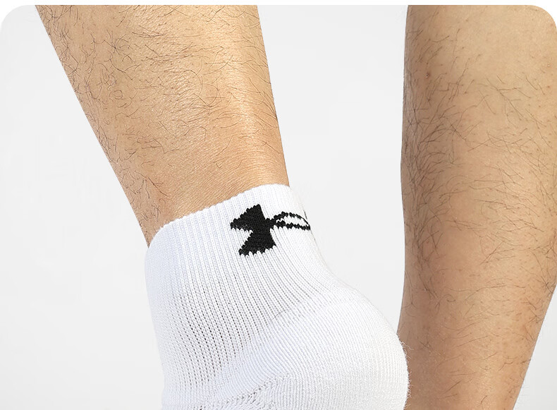 Under Armour Socks [3 Pairs] Basketball Badminton Sports Socks Unisex Running Breathable Ankle Anti-Odor Thickened Terry Cotton Socks 32
