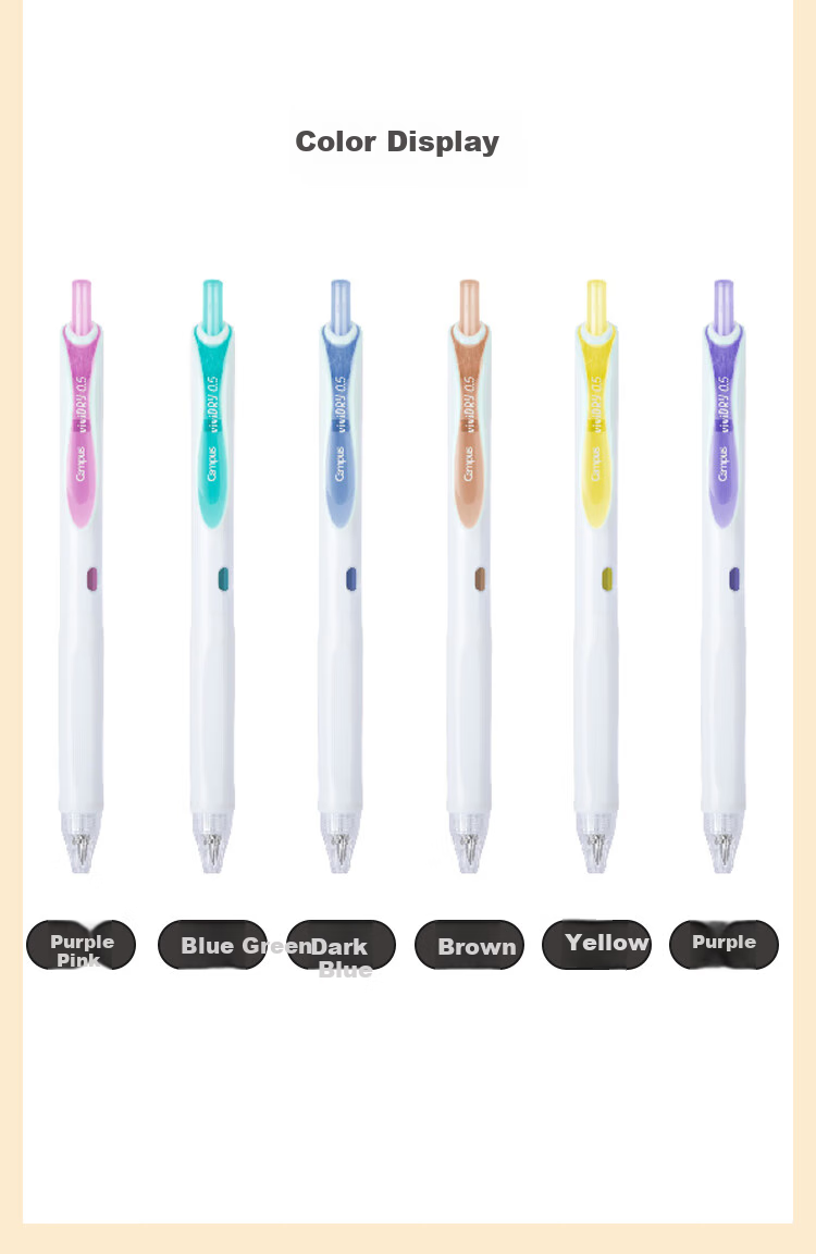 KOKUYO Imported Retractable Gel Pen Vivid DRY High School Entrance Exam Color Quick-Drying Pen 0.5mm Signature Pen Blue-Green Refill 1 Piece WSG-PR302BG 3