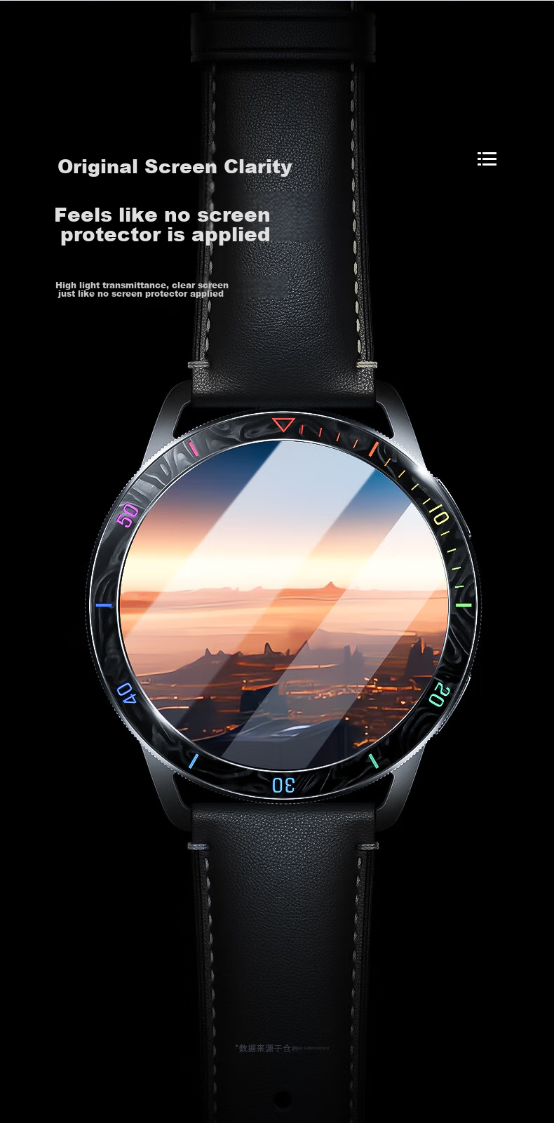 CangHua [3-Pack] Screen Protector for Xiaomi Watch S4, Tempered Glass Film for Xiaomi Watch S3/S4/S4 Sport, Full Coverage High Definition Anti-Scratch Protective Film 5