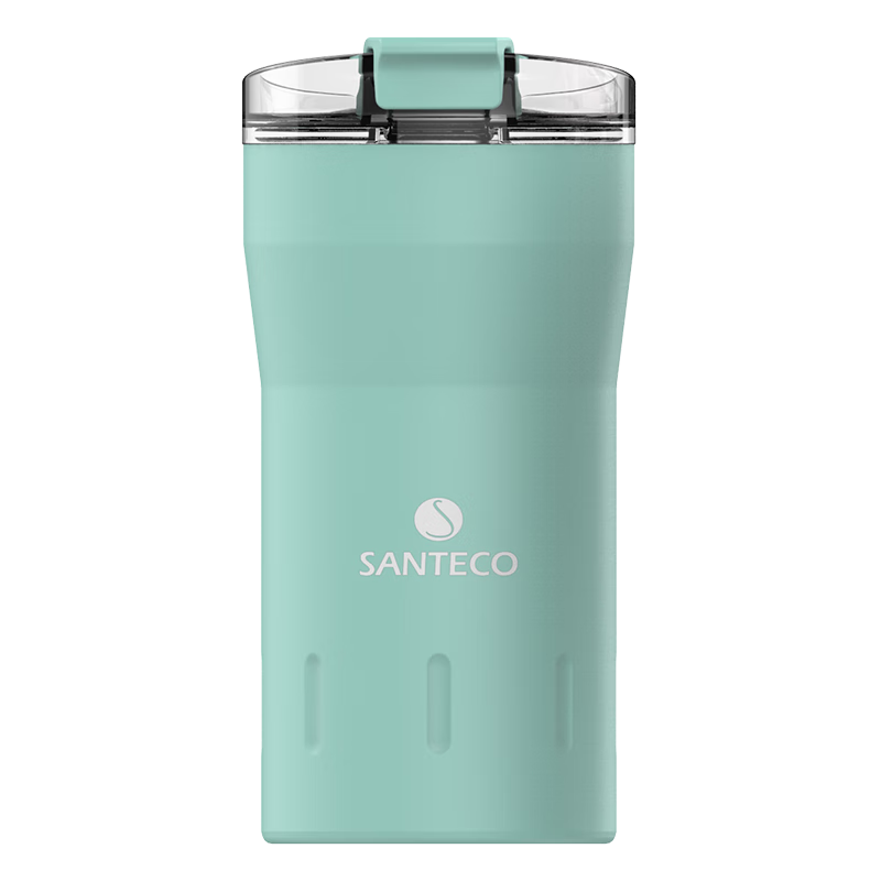 SANTECO Insulated Mug, Stylish Water Cup for Students, Portable Coffee Cup with Long-Lasting Heat Retention, Travel Cup for Soda, Mint Gree