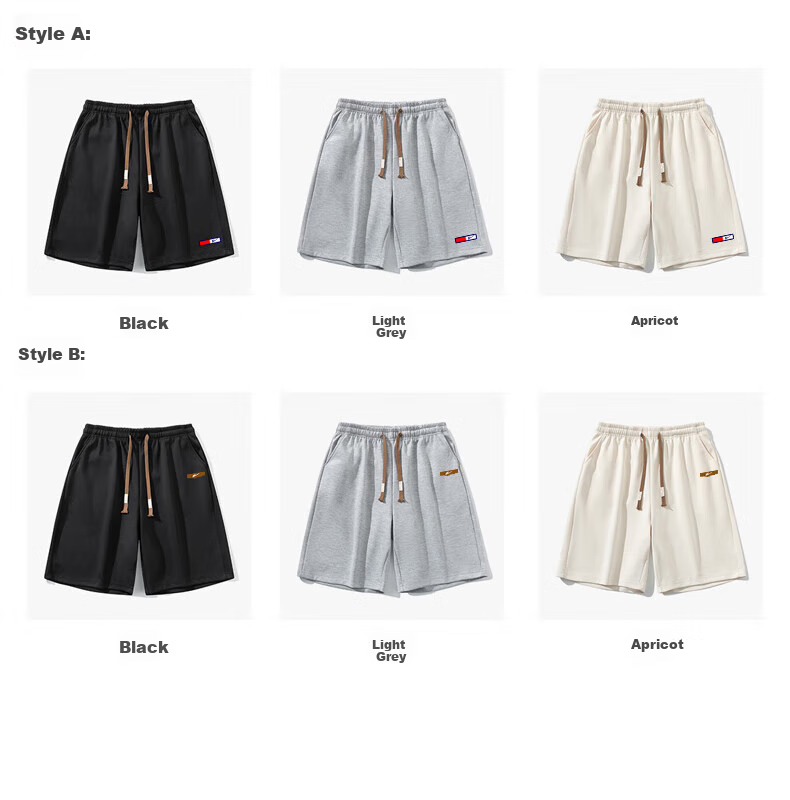 Huili Shorts, Summer Men's Sports Shorts, Loose-Fitting Outdoor Shorts for Men, Knee-Length Beach Shorts 3