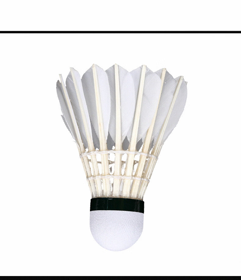 KUMPOO Feather Badminton Shuttlecocks Durable Non-Tear Stable Flight Competition Training 12-Pack K+60 Speed 76 14