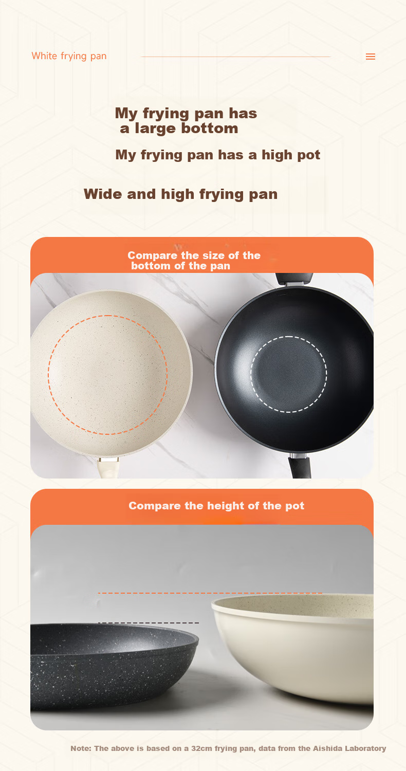ASD Wok with Ceramic Exterior And Non-Stick Interior, Flat Bottom Frying Pan for Home Use, 30cm, Compatible with Gas And Induction Cooktops, CL30T6WG-D 9