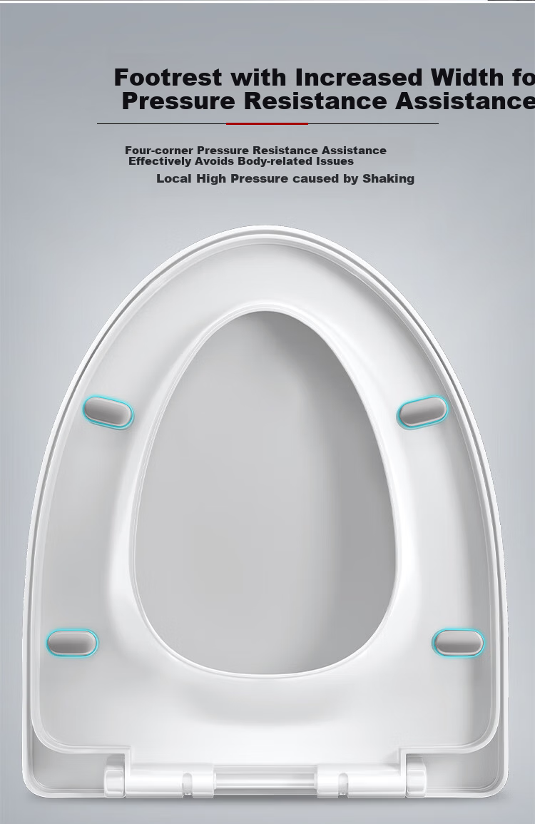 Larsd Toilet Seat, Universal V-Shaped Thickened Toilet Cover Accessory, Old-Style Quick-Release Toilet Ring, Toilet Seat Cover V08 12