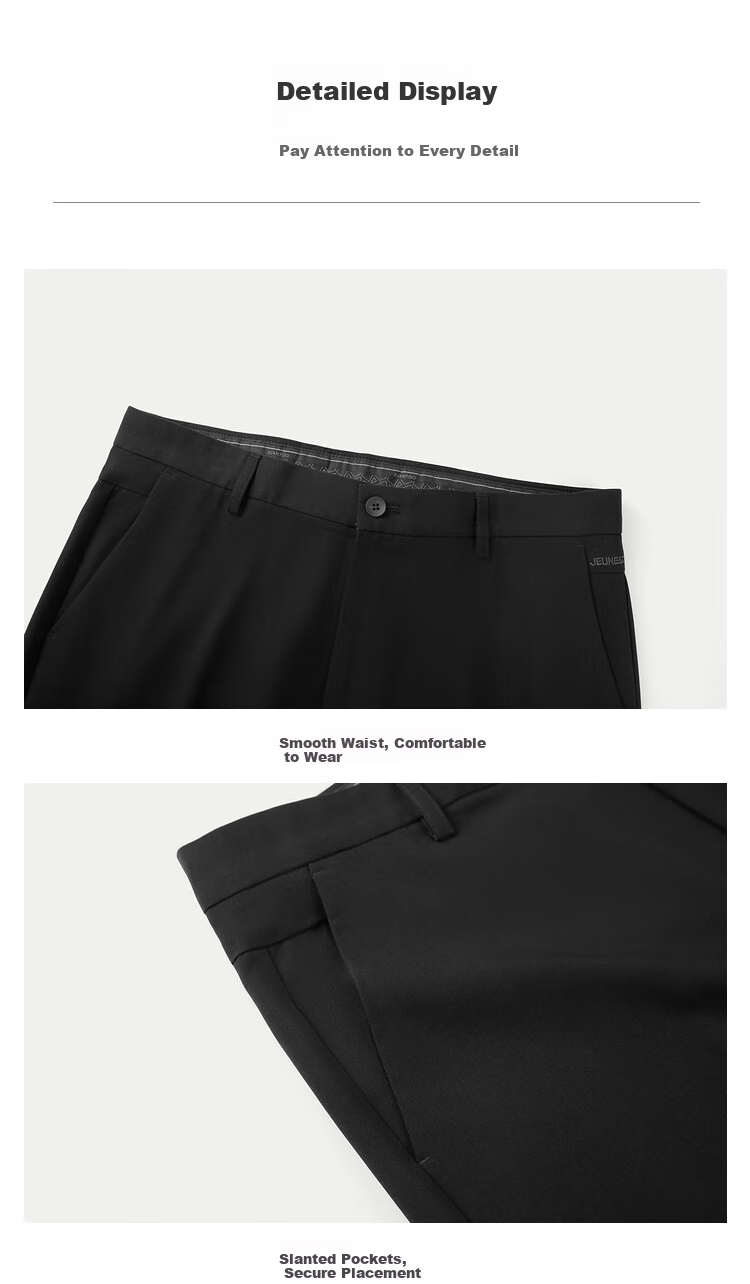 HLA Men's Dress Pants, Light Business Classic Series Slim-Fit Trousers for Spring 10