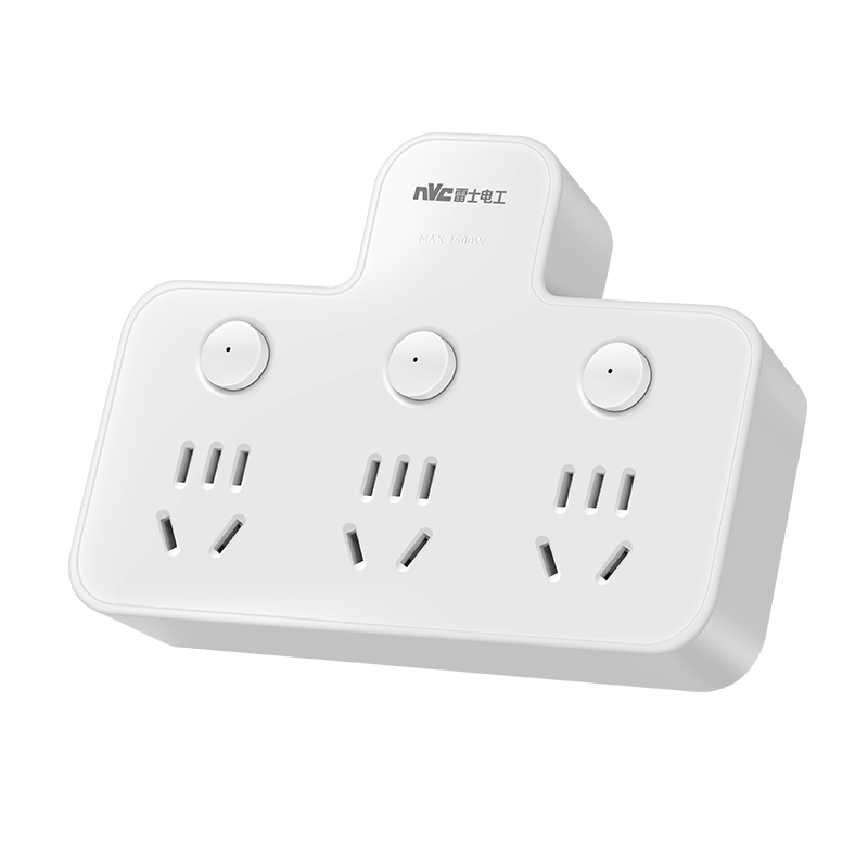 NVCleishidiangong Socket Adapter, Multi-Outlet Power Strip Converter, Plug Adapter Extension, One-To Converter