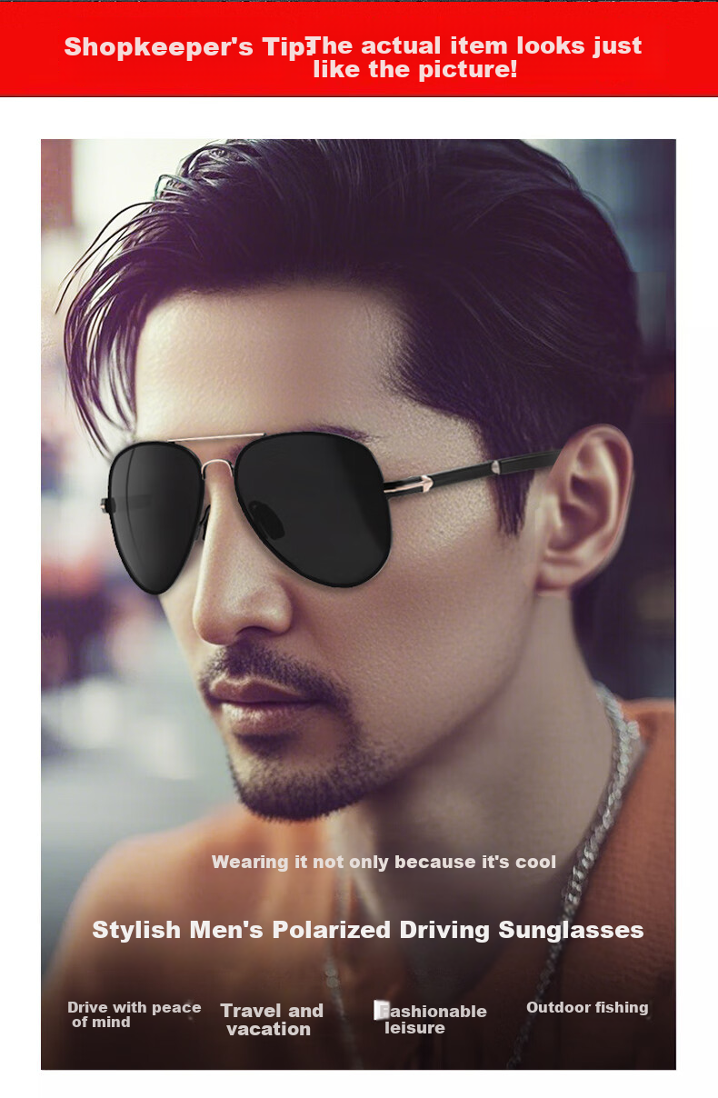 Mumujian Day And Night Color-Changing Sunglasses for Men, Polarized UV Protection Sunglasses for Driving, Fishing And General Use 2