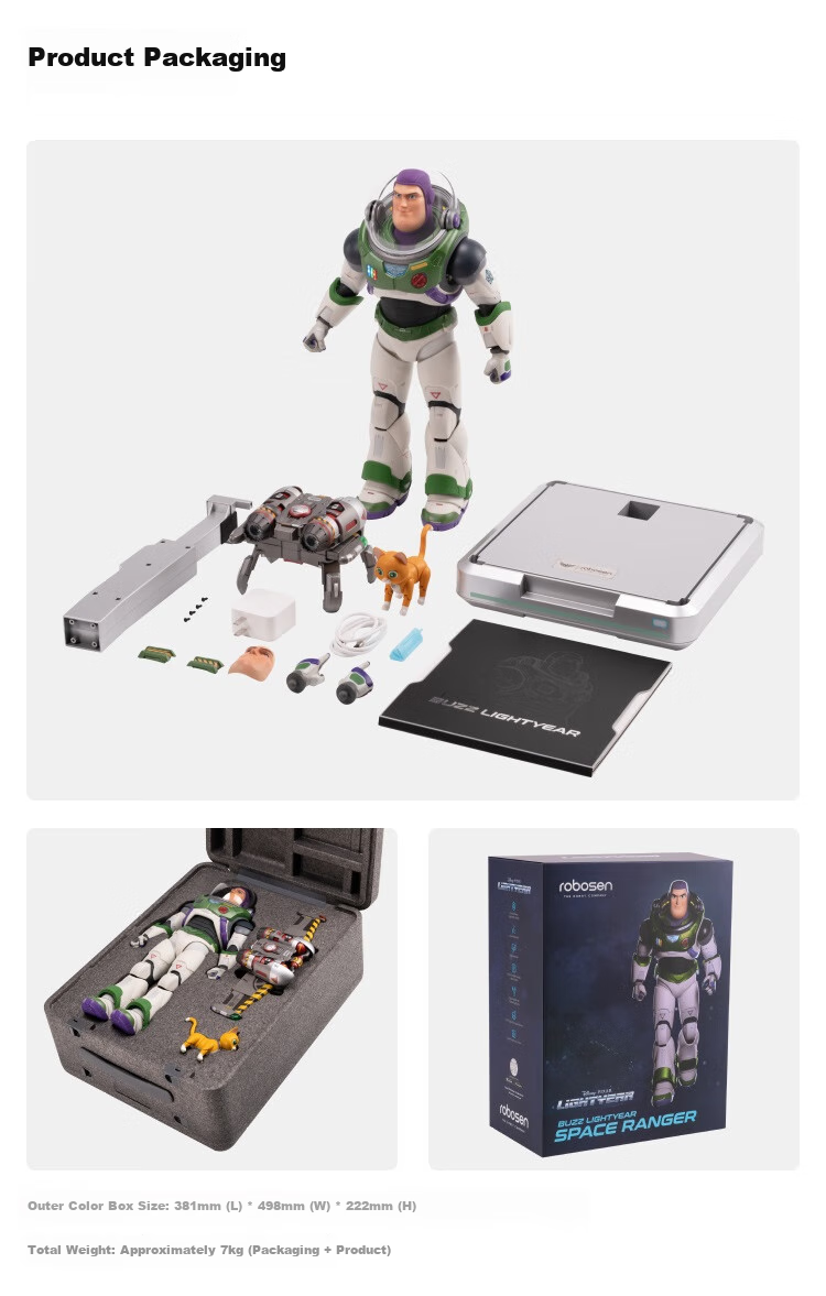 Lesenjiqiren, Basi Guangnian Official Light Year Authentic Story Voice Control Interactive Disney Authorized Toy, Toy Story Advanced Intelligent Robot Toy, Gift for Adults And Childre 14